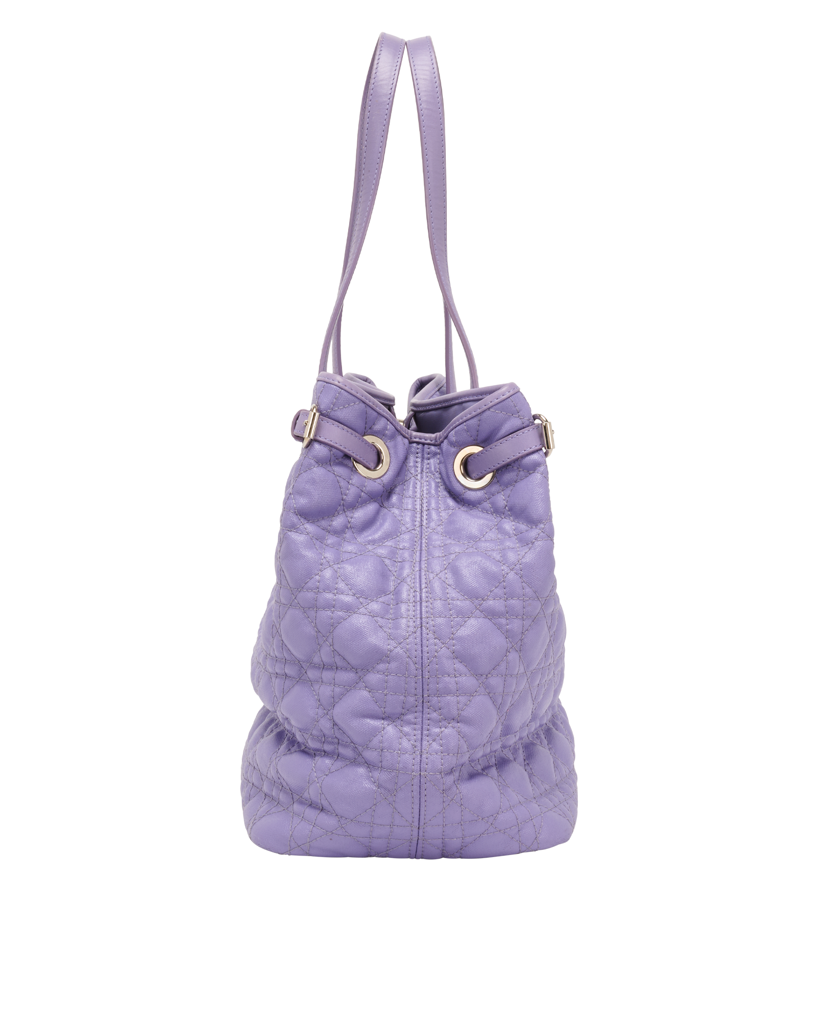 Panera Shopper, &pound;450, Handbags, Purple, Canvas, Bottom view